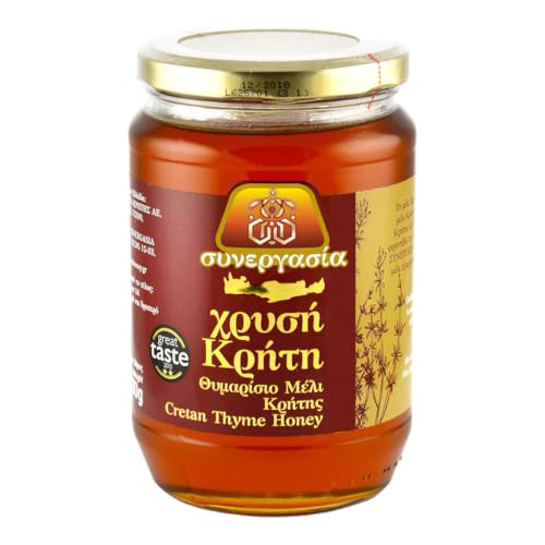 Griechischer Kretischer Thymian Honig 900g SYNERGASIA Superior Qualität aus Kreta von Synergasia