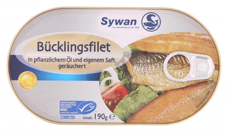 Sywan Bücklingsfilet in Pflanzenöl und eigenem Saft - geräuchert Sywan Bücklingsfilet in Pflanzenöl und eigenem Saft - geräuchert von Sywan