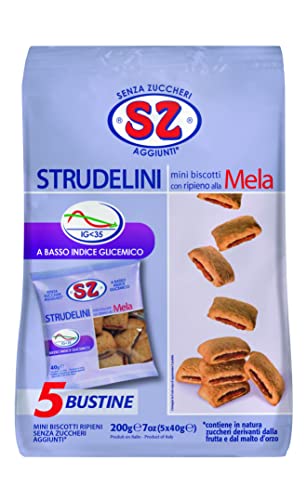 Sz - Senza Zucchero Kekse Strudelini Apfel - 200 g von Sz - Senza Zucchero