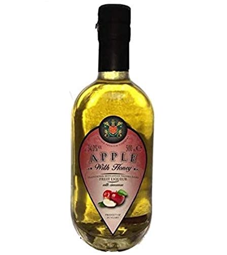 Szicsek Palinka | Apfel Fruchtlikör mit Zimt und Honig | Handwerklicher Obstbrand Natürliche Zutaten Szicsek | Ungarische Schnaps - [0,5L|34%] von Szicsek