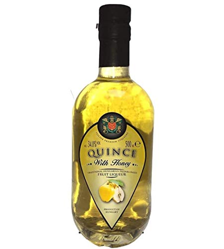 Szicsek Quitte Fruchtlikör mit Honig | Handwerklicher Obstbrand | Quitte Palinca | Palinka Schnaps Ungarn | 100% Natürlich - [0,5L|34%] von Szicsek