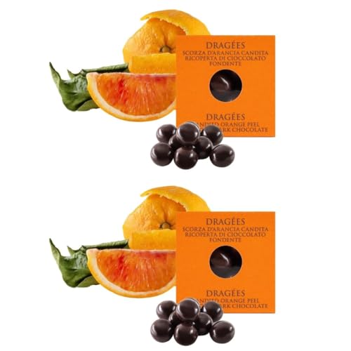 2 Packungen Dragèes, handgefertigt, Orange mit dunkler Schokolade, 120 g. 2 Packungen Dragèes, handgefertigt, Orange mit dunkler Schokolade, 120 g. von T'a Milano