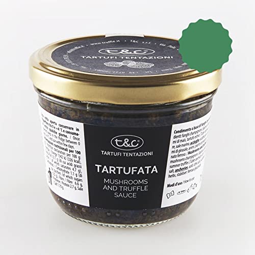Trüffelsauce Salsa Tartufata - Italienische Creme aus Pilzen, schwarzen Oliven und Sommertrüffeln 180g Trüffelsauce Salsa Tartufata - Italienische Creme aus Pilzen, schwarzen Oliven und Sommertrüffeln 180g von T&C Tentazioni