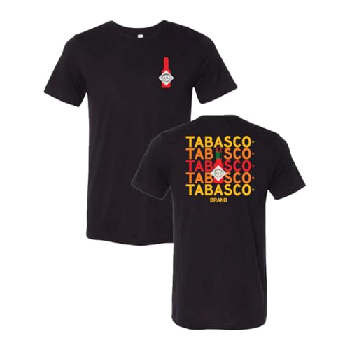 TABASCO® Brand Baja Hot Sauce T-Shirt, Schwarz, Größe XXL, Schwarz, 1 Count (Pack of 1) von TABASCO