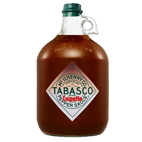 TABASCO® Chipotle Pepper Sauce - Scharfe Soße 3,78L XXL-Gallone - Geräucherte Jalapeño Chilisauce aus 100% natürlichen Zutaten & ohne zugesetzte Zusatzstoffe - Für viele Gerichte, Saucen & Marinaden von TABASCO