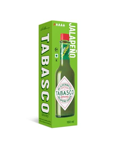 TABASCO Green Pepper Sauce (150ml) aus grünen Jalapeño Chilischoten - die mild würzige Sauce ist die mildeste Variante der TABASCO Saucen von TABASCO