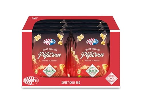 TABASCO süßes Chili-Barbeque-Popcorn/TABASCO rotes Popcorn (8x90g) von TABASCO
