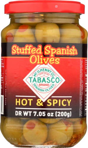 Tabasco Pimento Stuffed Olives, heiß und würzig, 200 ml, 3 Stück von TABASCO