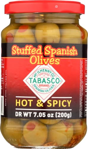 Tabasco Pimento Stuffed Olives, heiß und würzig, 200 ml, 3 Stück Tabasco Pimento Stuffed Olives, heiß und würzig, 200 ml, 3 Stück von TABASCO