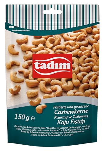 TADIM Cashewkerne | Geröstet und gesalzen | 10 Packungen in einem Karton (10 x 150 g) von TADIM