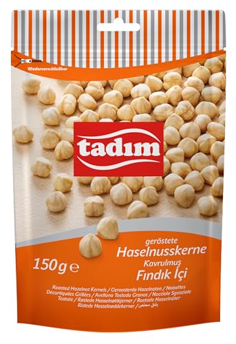 TADIM Haselnusskerne | Geröstet und ungesalzen | 10 Packungen in einem Karton (10 x 150 g) von TADIM