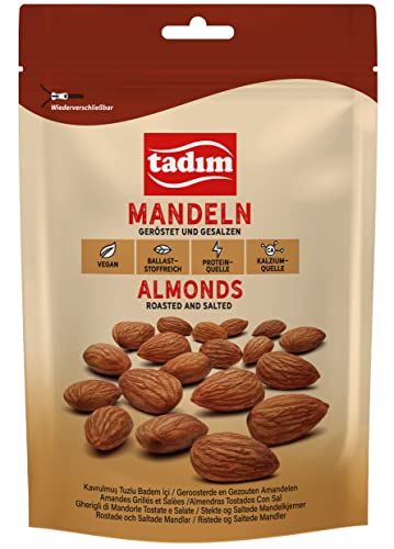 TADIM Mandeln | Geröstet und gesalzen | 10 Packungen in einem Karton (10 x 150 g) von TADIM