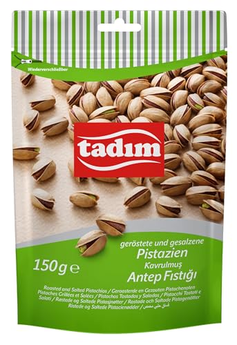 TADIM Pistazien aus der Türkei | Geröstet und gesalzen | 10 Packungen in einem Karton (10 x 150 g) von Tadim