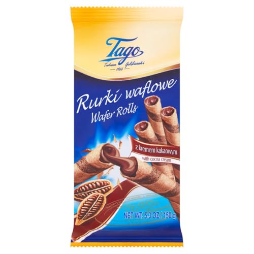 Tago Waffelröllchen mit Schoko-Füllung ''Rurki Waflowe'' 150g von Tago