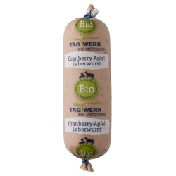 Leberwurst mit Cranberry & Apfel aus Bayern von TAGWERK