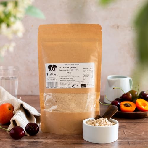 Gekeimtes & Fermentiertes Bio Braunhirsepulver – Urkorn Wildform, Roh – 200 g Gekeimtes & Fermentiertes Bio Braunhirsepulver – Urkorn Wildform, Roh – 200 g von TAIGA NATURKOST