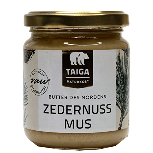TAIGA Naturkost - Premium Sibirisches Zedernuss-Mus Bio - Rohkost-Qualität - Ideal für Cremes, Dressings und Dips - 190g TAIGA Naturkost - Premium Sibirisches Zedernuss-Mus Bio - Rohkost-Qualität - Ideal für Cremes, Dressings und Dips - 190g von TAIGA NATURKOST