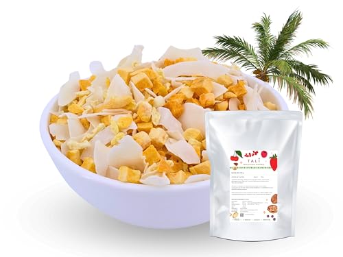 TALI Karibik-Mix 250 g - Gefriergetrocknete Ananas, Mango, Maracuja und Kokoschips von TALI