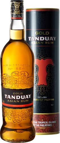 TANDUAY Asian Rum Gold – Philippinischer Rum mit süß-holziger Note – 7 Jahre gereift – 40 Volumenprozent – 1 x 700 ml von TANDUAY