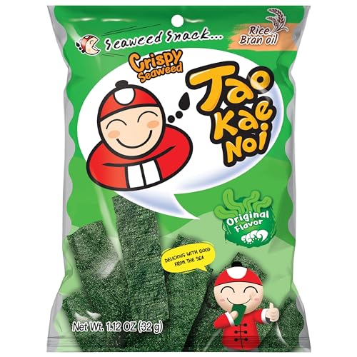 Taokaenoi Brand Seetangsnack knusprig, 6er Pack (6 x 32 g) von Tao Kae Noi