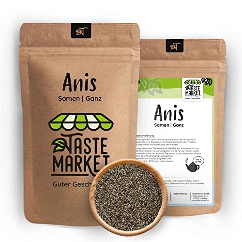 1 kg Anis ganz | Anissamen | Anistee | Gewürz | Tee | ganzer Anis | Anis Samen | Taste Market von TASTE MARKET Guter Geschmack