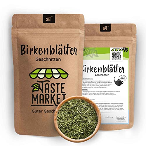 1 kg Birkenblätter | getrocknet und geschnitten | Birkenblättertee | Tee | Birke | Naturrein von Taste Market von TASTE MARKET Guter Geschmack