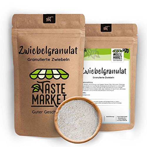 10 kg Zwiebelgranulat | granulierte Zwiebeln | getrocknete Zwiebeln | Zwiebelgeschmack ohne Tränen | Taste Market von TASTE MARKET Guter Geschmack