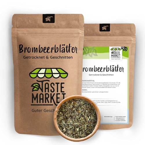 10 x 1 kg Brombeerblätter | geschnitten und getrocknet | Brombeerblätter-Tee von TASTE MARKET Guter Geschmack