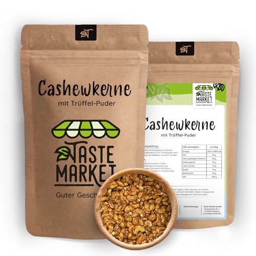 100 g Cashewkerne mit Trüffelpuder | geröstete Cashews | Ideal zum snacken von TASTE MARKET Guter Geschmack