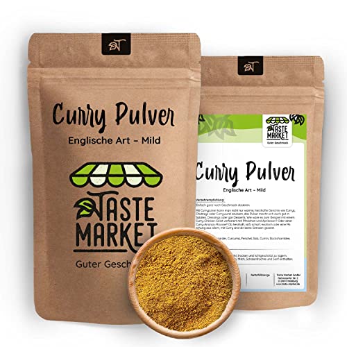 25 kg Curry | Englisches Curry | Currypulver | Curry-Gewürzmischung | mild | harmonisch würzig im Geschmack | TASTE MARKET von TASTE MARKET Guter Geschmack