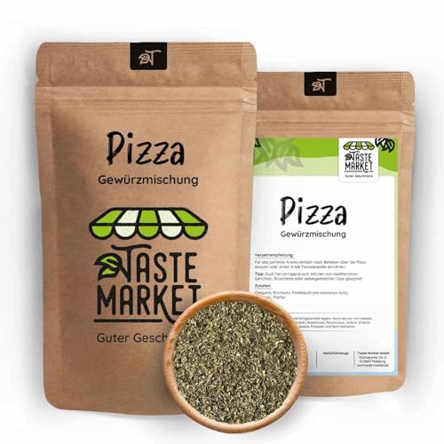 Pizza Gewürz 5 kg Gewürzmischung für italienische Pizza, Pasta & Saucen – mit Oregano, Basilikum & Knoblauch für echten Pizzageschmack, Taste Market Pizza Gewürz 5 kg Gewürzmischung für italienische Pizza, Pasta & Saucen – mit Oregano, Basilikum & Knoblauch für echten Pizzageschmack, Taste Market von TASTE MARKET Guter Geschmack