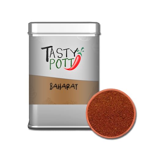 Tasty Pott Baharat | Gewürz | Gewürzmischung | Arabische Küche | Aromatisches Grillgewürz | Spices for Grill | Rub | Würzig Kochen - 70g Dose von TASTY POTT