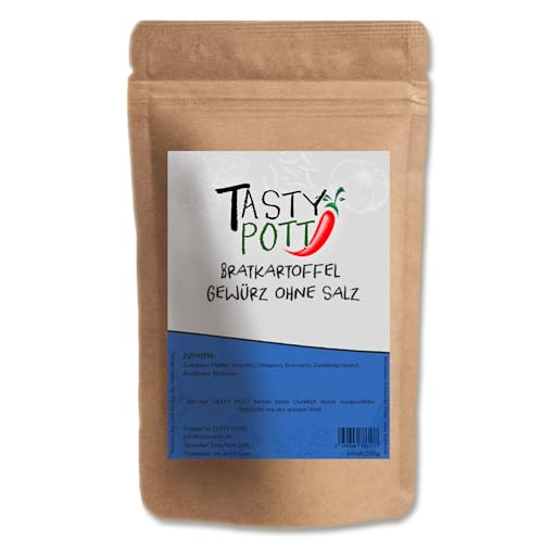 Tasty Pott Bratkartoffelgewürz ohne Salz 30g | Kochen & Würzen | Kartoffeln potatoes | Geschmack würzig würzen | aromatisch natürliche Zutaten | Nachfüllpackung Vorteilspackung von TASTY POTT