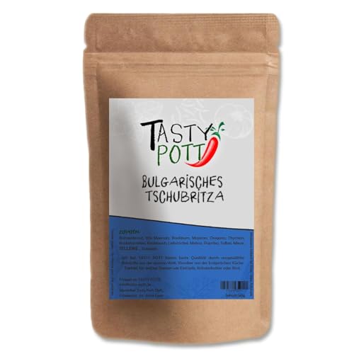 Tasty Pott Bulgarisches Tschubritza | Gewürze | Gewürzmischung | Bulgarische Küche | Mit Bohnenkraut | Geschmacksintensiv | Kräuter | 250g im Beutel von TASTY POTT