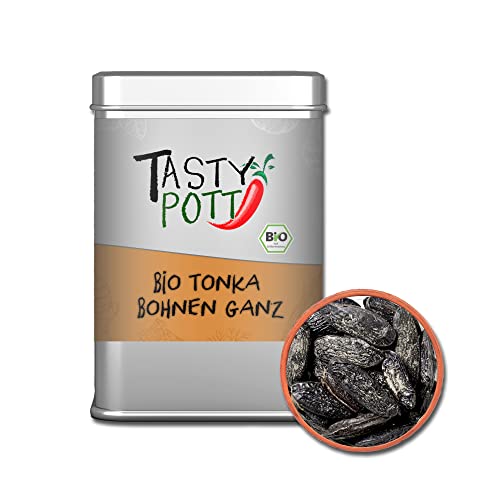 Tasty Pott Gewürze I Spices I Feinkost I Für Müsli und Porridge I Zum Backen I Aromatisch I Geschmack (Bio Tonka Bohnen ganz 70g) von TASTY POTT