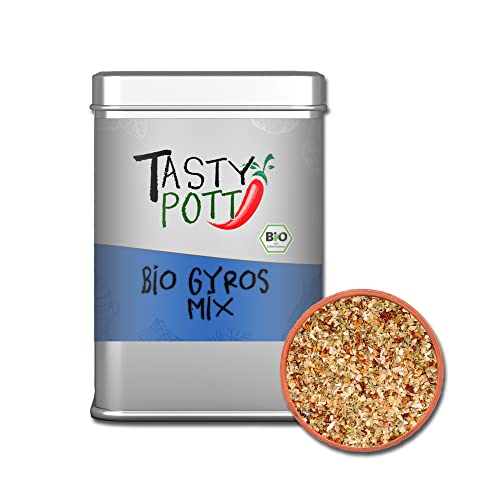 Tasty Pott Gewürzmischungen 1 I Gewürze I Spices I Kräutermischungen I Kräuter I Würzen I Gewürzpulver (Bio Gyros Mix 80g) von TASTY POTT