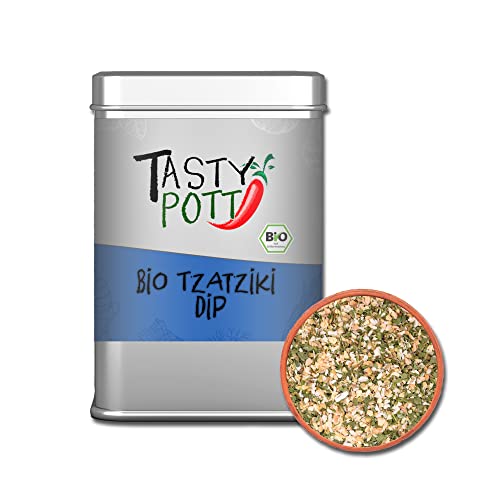Tasty Pott Gewürzmischungen 1 I Gewürze I Spices I Kräutermischungen I Kräuter I Würzen I Gewürzpulver (Bio Tzatziki Dip 100g) von TASTY POTT