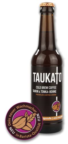 TAUKATO COLD BREW COFFEE, Taurin & Tonka-Bohne, 6 Flaschen von TAUKATO
