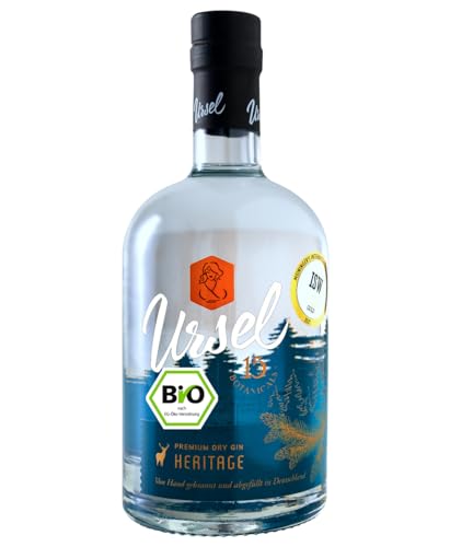 Ursel HERITAGE Premium Taunus Dry Gin (1 x 0.5 l) von PREMIUM TAUNUS DRY GIN Ursel MIT 12 ERLESENEN BOTANICALS