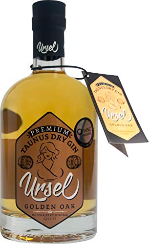 Premium Taunus Dry Gin"Ursel" Golden Oak - Fassgereifter Gin - im Ungarischen Eichenfass perfekt gereift von TAUNUS-GIN