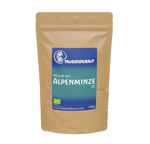 Alpen Minztee BIO (100g) Südtiroler Alpenminze Tee aus Italien – Bergminze Tee naturbelassen – Frisch & aromatisch – Alpenminze kaufen von Tausendkraut von TAUSENDKRAUT FÜR MEHR LEBENSQUALITÄT!