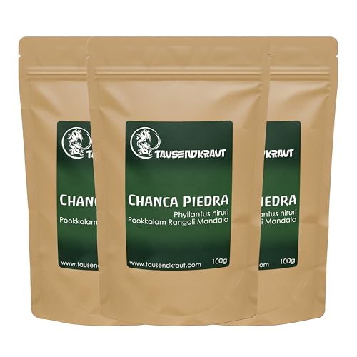 Chanca piedra - aus kontrolliert biologischen Anbau im Amazonas - Premium Tausendkraut Qualität - Labor geprüft - 3 x 100g von TAUSENDKRAUT FÜR MEHR LEBENSQUALITÄT!