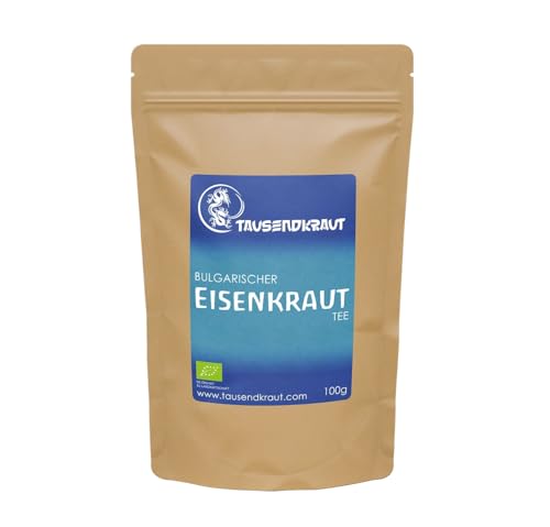 Eisenkraut Tee BIO bzw. Berufskraut (100g) Original aus Bulgarien - Echter Sideritis Scardica - Natürlich & schonend getrocknet - von Tausendkraut von TAUSENDKRAUT FÜR MEHR LEBENSQUALITÄT!