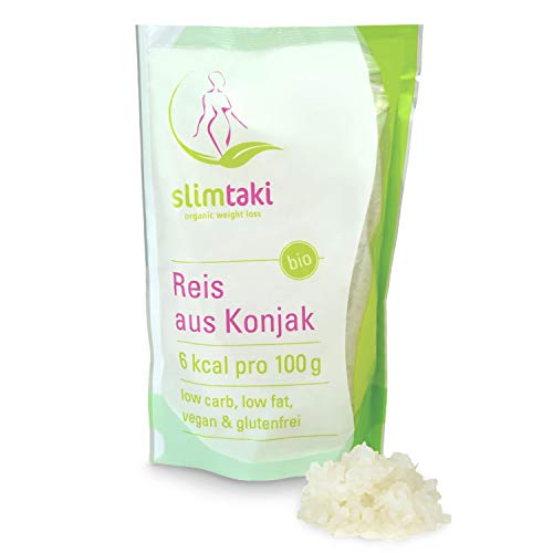 Slimtaki PREMIUM BIO Konjak Reis - 200g - Zertifizierte BIO Qualität - Low-Carb - Shirataki, Glucomannane - Für eine ausgewogene Ernährung - Deutsche Marke - Geruchsneutral - Reis aus Konjak Slimtaki PREMIUM BIO Konjak Reis - 200g - Zertifizierte BIO Qualität - Low-Carb - Shirataki, Glucomannane - Für eine ausgewogene Ernährung - Deutsche Marke - Geruchsneutral - Reis aus Konjak von TAUSENDKRAUT FÜR MEHR LEBENSQUALITÄT!