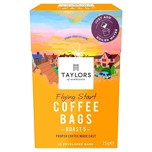 Taylors of Harrogate Flying Start Kaffeebeutel, geröstet, 75 g, 10 Stück von TAYLORS OF HARROGATE
