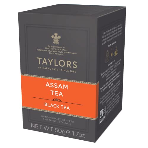 Taylors of Harrogate Pure Assam Tea - 20 Wrapped & Tagged Tea Bags von Taylor´s of Harrogate