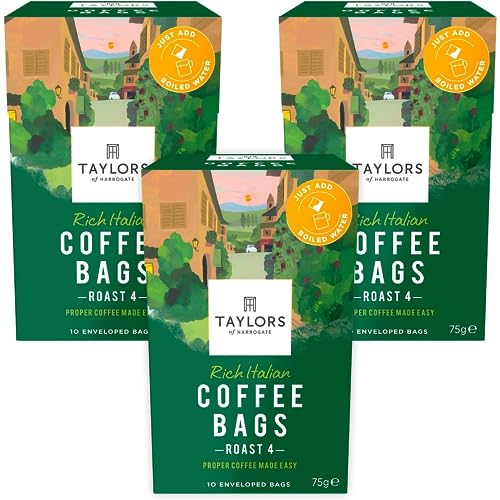 Taylors of Harrogate Rich Italian Coffee Bags - 10 Enveloped Bags (Pack of 3, Total of 30 Coffee Bags) von TAYLORS OF HARROGATE