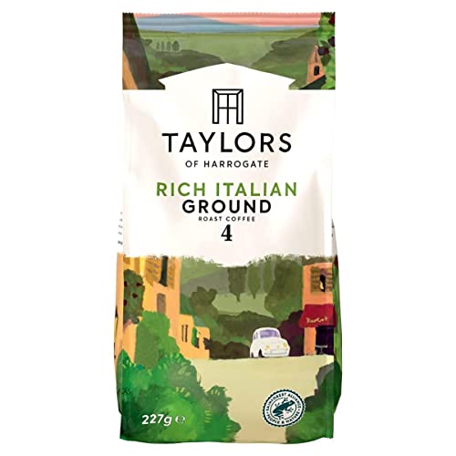 Taylors of Harrogate Reich italienischer gemahlener Röstkaffee, 227 g von TAYLORS