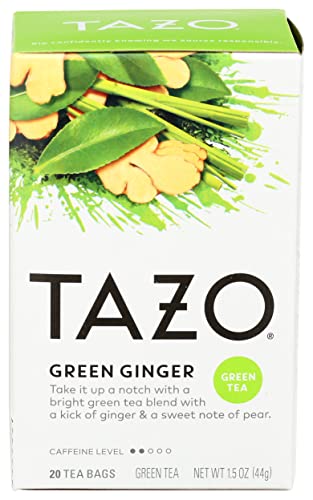 Tazo Tees, Green Ginger, Grüner Tee, 20 Filterbeutel, 1,5 Unzen (44 g) von TAZO