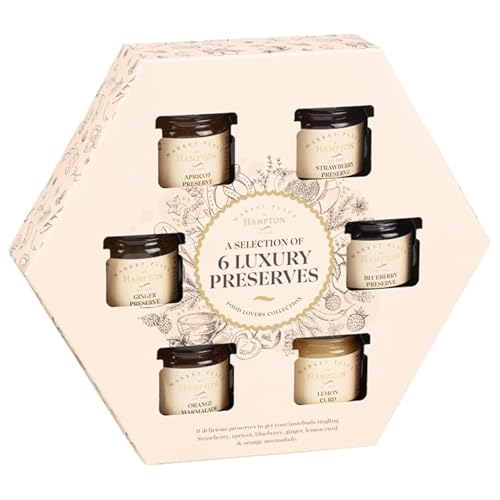 1 x Hampton Luxury Jam Collection, 6 Stück, 252 g von TBD GIFTTING